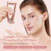imagemedicube Viral Collagen Glow Boost Duo Collagen Overnight Wrapping Peel Off Facial Mask Pack and Triple Collagen Cream for Hydrating and Firmer  Looking Skin