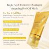 imagemedicube Kojic Acid Prep and Seal Duo for Troubled Skin Kojic Acid Turmeric Overnight Wrapping Peel Off Mask and Kojic Acid Turmeric Clarifying Toner Pad