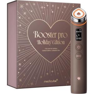 imagemedicube Booster Pro Holiday Mocha Edition  6in1 Real Glass Glow Beauty Massager  TXA ampamp Niacinamide 15 Glow Serum  Premium Korean Skincare Gift for Women