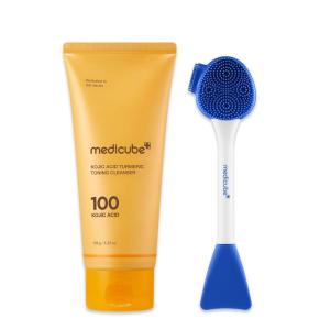 imagemedicube Kojic Acid Turmeric Cleansing Foam ampamp Pore Brush Set Kojic Acid Turmeric Whip Cleanser and Multi Pore Brush ampamp Face mask Applicator