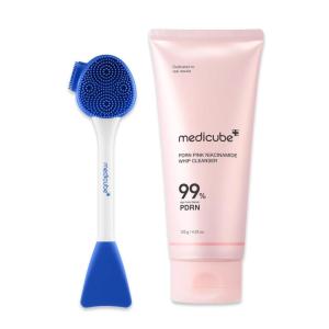 imagemedicube PDRN Cleansing Foam ampamp Pore Brush Set Multi Pore Brush ampamp Face Mask Applicator and PDRN Marshmallow Whip Cleanser