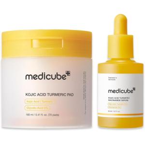 imagemedicube Kojic Acid Renew ampamp Smooth Duo for Troubled Skin Kojic Acid Turmeric Clarifying Toner Pad and Kojic Acid Turmeric Clarifying ampamp Balancing Capsule Serum