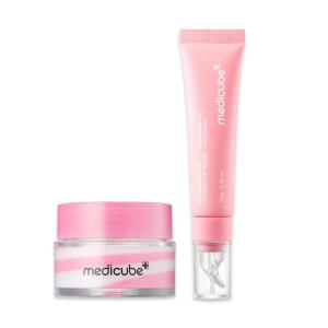 imagemedicube PDRN Pink Day ampamp Night Lip Duo for Hydrated ampamp Glossy Lips PDRN Lip Sleeping Mask Glow Balm and PDRN Peptide Jelly Gloss Balm  PDRN Peptides Collagen Shea Butter for LongLasting Moisture