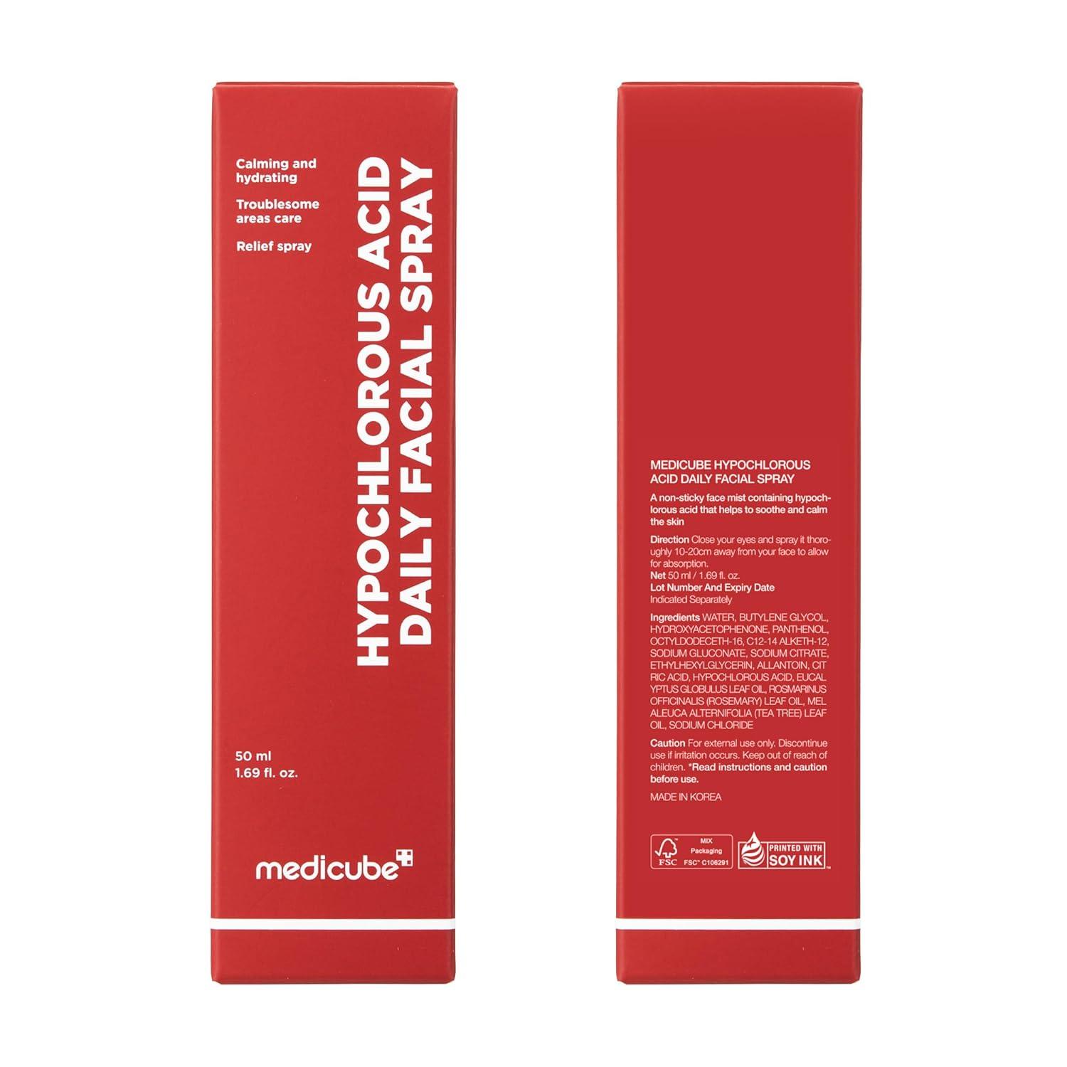 imagemedicube Power Soothing Spray  Hypochlorous Acid Spray For All Skin Types Delicate Skin  Daily Skin Solution ampamp PostSun Care  HOCI Facial Mist for Soothing ampamp Calming  Korean Skincare  169 floz