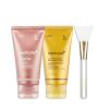 imagemedicube Viral Glass Glow Overnight Wrapping Mask Duo Collagen Overnight Wrapping Peel Off Facial Mask Pack and Turmeric Overnight Wrapping Peel Off Mask 20 and Jelly Brush  Stocking Stuffers