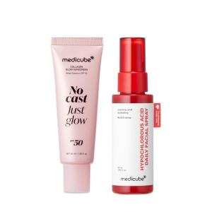 imagemedicube Sun Care OnTheGo Duo Collagen Glow Sunscreen and Mini Power Soothing Spray for Daily Sun Care and Hydration  Travel Essentials Giftable Skincare Set