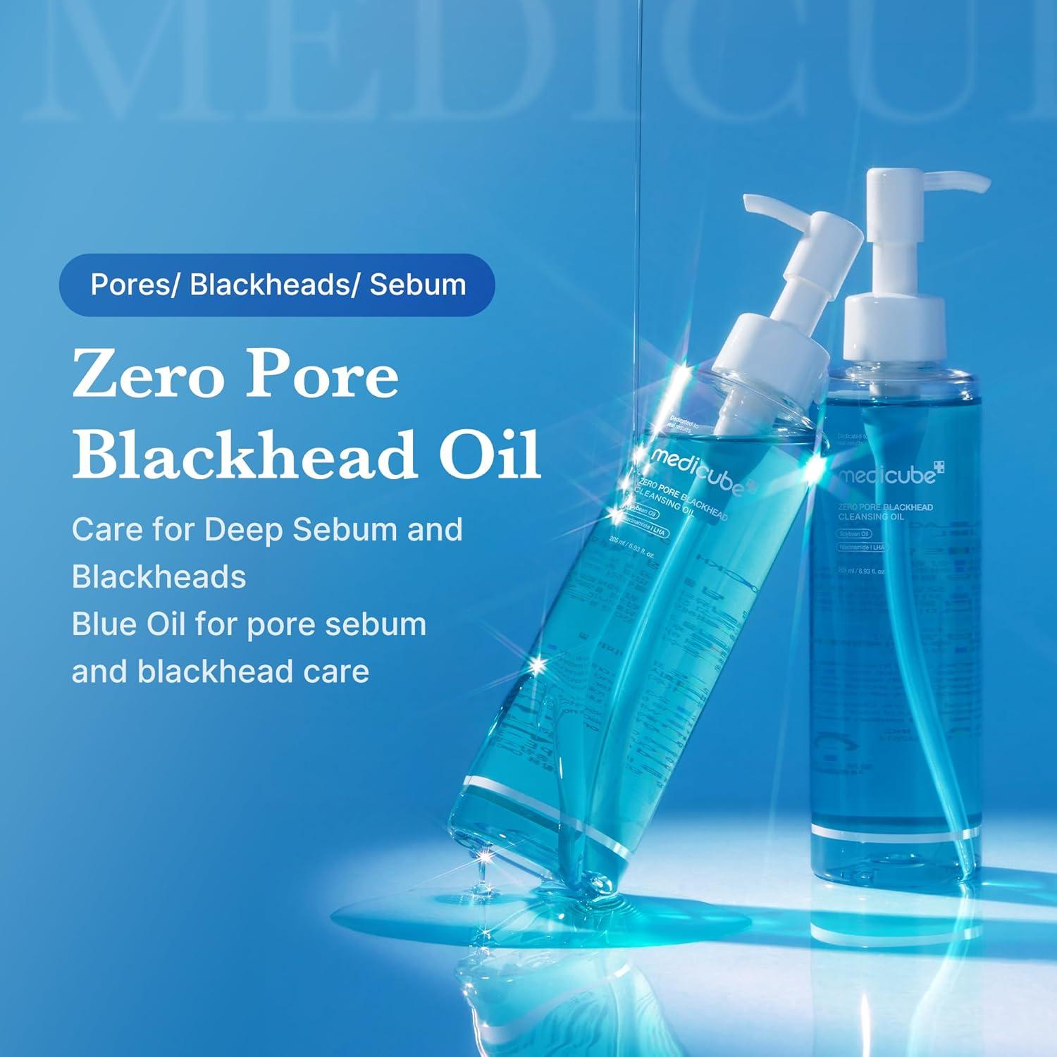 imagemedicube Zero Pore Blackhead Cleansing Oil  Makeup Remover for all skin types Daily Moisture Facial Cleanser LowIrritation  Korean Skin Care 205ml  693 floz