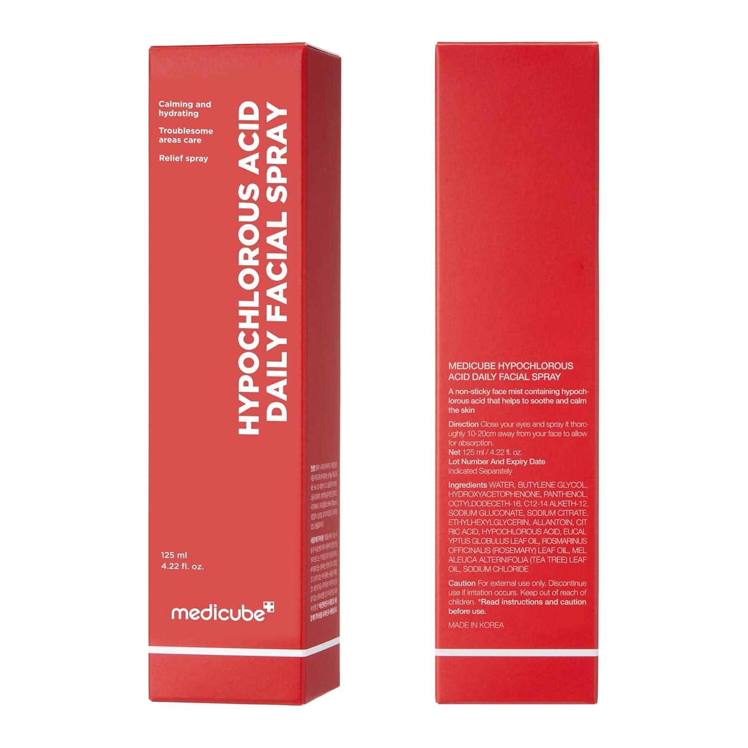 imagemedicube Power Soothing Spray  Hypochlorous Acid Spray For All Skin Types Delicate Skin  Daily Skin Solution ampamp PostSun Care  HOCI Facial Mist for Soothing ampamp Calming  Korean Skincare  422 floz