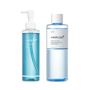 imagemedicube Glass Glow Flawless Pore Care Duo Zero Pore Blackhead Cleansing Oil and Zero Pore Toner