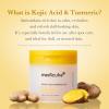 imagemedicube Kojic Acid Body Wash amp Prep Duo Kojic Acid Turmeric Toner Pads and Turmeric Body Wash  Simple Cleanse amp Swipe Routine for GlowingLooking Body Skin