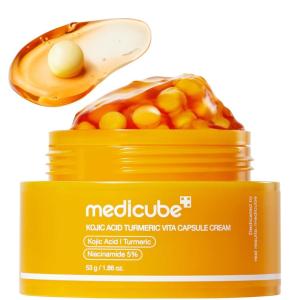 imagemedicube Capsule Cream with Kojic Acid amp Turmeric for Uneven Skin Tone  Tone Renewal amp Radiance Care for troubled skin  Turmeric Kojic Vitamin C  Korean Skincare 186 ozKojic Acid Turmeric