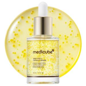 imagemedicube Deep Vitamin C Capsule Serum  Hydrating Vitamin C Serum for Dull amp UnevenLooking Skin with Visible Concerns  Liposome Capsules for Smooth Radiant Texture  Korean Skincare 101 floz
