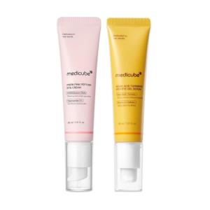 imagemedicube Eye Jelly Serum amp Eye Cream Duo Kojic Acid Brightening Eye Gel Serum and PDRN Eye Serum  Brightening FirmerLooking Skin for Dull Uneven Skin  Korean Skincare