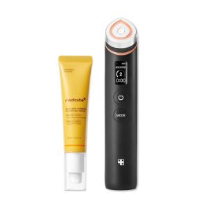imagemedicube Facial Device amp Brightening Eye Care Duo Kojic Acid Eye Gel Serum with Turmeric amp Vitamin C and Booster Pro Black  AllDay Refreshing amp Brightening Care with Retinol amp Caffeine