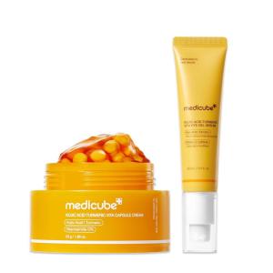 imagemedicube Kojic Acid Brightening amp Hydration Duo Kojic Acid Capsule Cream and Eye Gel Serum  AllDay Radiance Care for Eye amp Face  Soothing amp Hydrating Care