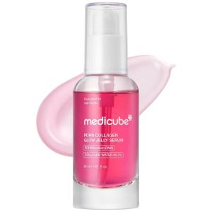 imagemedicube PDRN Pink Collagen Glow Jelly Serum  Lightweight WaterJelly For Plump amp Supple Skin  Radiance amp Elasticity Care with PDRN Collagen Niacinamide  Korean Skin Care 101 floz