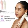 imagemedicube Mini Booster Pro Plus Cleansing Device Set  2in1 Facial Cleansing Skincare Device  Pore Makeup Excess Sebum Care  Portable Skincare Booster with 3 Modes  Korean Facial Device PinkBeige