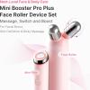 imagemedicube Mini Booster Pro Plus Cleansing Device Set  2in1 Facial Cleansing Skincare Device  Pore Makeup Excess Sebum Care  Portable Skincare Booster with 3 Modes  Korean Facial Device PinkPink