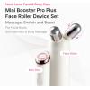 imagemedicube Mini Booster Pro Plus Cleansing Device Set  2in1 Facial Cleansing Skincare Device  Pore Makeup Excess Sebum Care  Portable Skincare Booster with 3 Modes  Korean Facial Device PinkBeige
