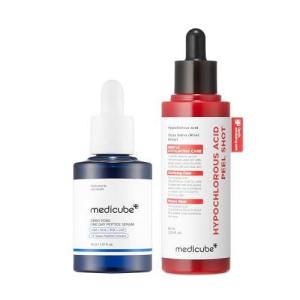 imagemedicube OneDay Pore Refining Duo Zero Pore 10 Peptide Serum and Hypochlorous Acid Peel Shot  Clear Pores from Dead Skin amp Excess Oil
