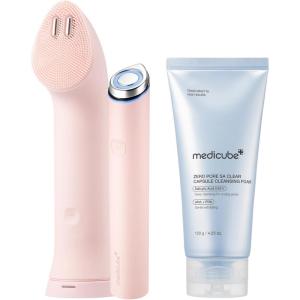 imagemedicube Pore Purifying Cleansing Set Mini Booster Pro Plus Cleansing Device Set Pink and Zero Pore Clear Blue Capsule Facial Deep Cleanser
