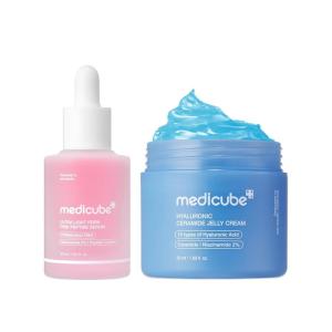 imagemedicube Light Glow amp Lasting Hydration Set UltraLight Salmon PDRN Serum and Hyaluronic Acid Jelly Cream  Layered Hydration for Radiant Skin
