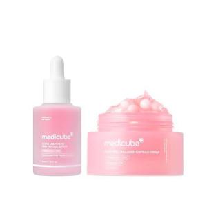 imagemedicube PDRN Fresh Prep amp Capsule Glow Duo UltraLight Salmon PDRN Serum and Pink Capsule Cream  Hydration Prep amp Moisture Seal with Salmon DNA