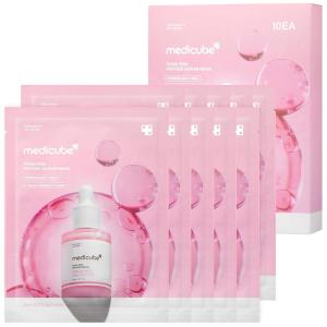 imagemedicube PDRN Pink Peptide Ampoule Mask 10EA  Signature Salmon PDRN Serum Infused Secondskin Fit Sheet  Uneven Skin Tone Care for Glow amp Hydration  Korean Skincare 23ml x 10ea10 Count Pack of 1