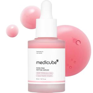 imagemedicube PDRN Pink Peptide Serum with Salmon DNA  Ultra Light Hydrating Serum with Hyaluronic Acid  FastAbsorbing Glow Care for Skin Clarity  Korean Skincare 371 fl OzRose PDRN Vegan