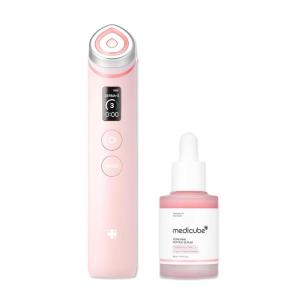 imagemedicube Ultimate Pink Routine Duo Booster Pro Pink 6in1 Real Glass Glow Beauty Massager and PDRN Peptide Serum  Korean Skincare Device Gifts for Women Facial Device Korean Skincare