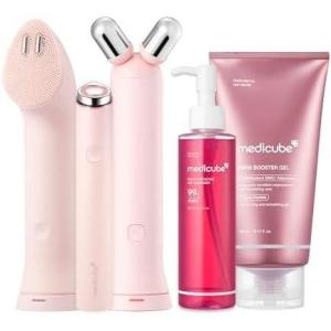 imagemedicube Pink 3in1 Device amp Skincare Set Mini Booster Pro Plus Full Set PDRN Jelly to Foam Cleanser and PDRN Booster Gel  Cleanse Boost amp Clear Pores for Radiant Smooth Skin  Korean Device
