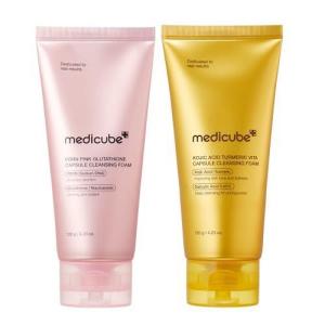 imagemedicube Tone Correcting Cleanser Duo PDRN Capsule and Kojic Acid Turmeric Capsule Foam Cleanser  Targets Uneven Skin Tone amp Dark Spots  Brightening amp Clarifying Korean Skincare Set