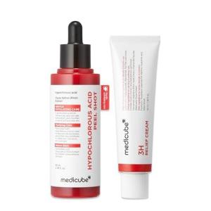 imagemedicube Clear amp Calm Skin Duo Hypochlorous Acid Peel Shot and 3H Relief Cream  Gentle Exfoliating Serum for Dead Skin Cells and Calm with Daily Soothing Moisturizer  For Clearer Smoother Skin