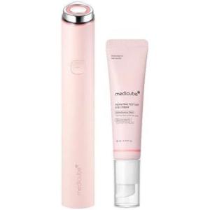 imagemedicube Pink Eye Firming Device amp Skincare Set Mini Booster Pro Plus Pink and PDRN Eye Cream  Smooth Firm amp Radiant Under Eyes  Korean Skincare Set