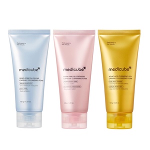 image:imagemedicube Capsule Foam Cleanser Trio Zero Pore Kojic Acid Turmeric PDRN Capsule Foam Cleanser  Korean Facial Cleansing Set for Pore Care Uneven Skin Tone amp Hydrating Daily Cleansing