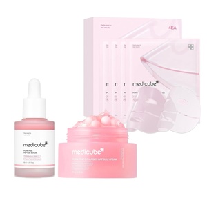 image:imagemedicube PDRN LockIn Glow Set PDRN Pink Peptide Serum Capsule Cream and Jelly Gel Mask for Hydration Glass Glow Skin  Korean Skincare Skincare Set Gifts for Women