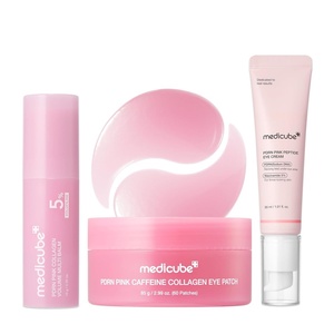 image:imagemedicube PDRN Bounce amp Glow Trio Volume Multi Balm Stick Eye Cream Eye Patch for Puffiness Lines amp PlumpLooking Glow  Korean Skincare Skincare Set Gifts for Women
