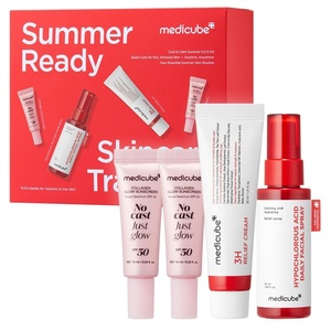 image:imagemedicube SummerReady Skincare Travel Kit  Quick Cooling amp Soothing Essential  HOCl Spray Relief Cream amp SPF 50 Sunscreen for Irritated Skin  Travel Size Korean Skincare Gift Set