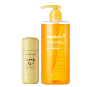 image:imagemedicube Fresh amp Confident Body Care Duo Kojic Acid Body Wash amp Vanilla Pistachio Deodorant Stick  Brightening Care Refreshing Cleanse amp Odor Control  Korean Body Care