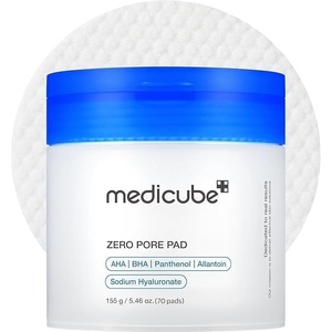 image:imagemedicube Toner Pads Zero Pore Pad 20  DualTextured Facial Pad for Exfoliation and Pore Care with 45 AHA Lactic Acid 045 BHA Salicylic Acid  Ideal for All Korean Skin Care 70 Pads 1 Pack
