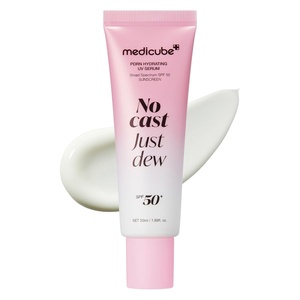 image:imagemedicube No Cast Just Dew PDRN Hydrating UV Sun Serum  SPF 50 FastAbsorbing Sunscreen  Lightweight Hydration amp Cooling  PDRN Panthenol amp Centella  Korean Skincare LowIrritation