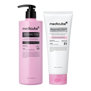 image:imagemedicube Shampoo and Hair Mask Duo Rosemary PDRN Shampoo and Hair Mask for Clarifying amp Thickening and Damage Hair Care  Korean Hair Care